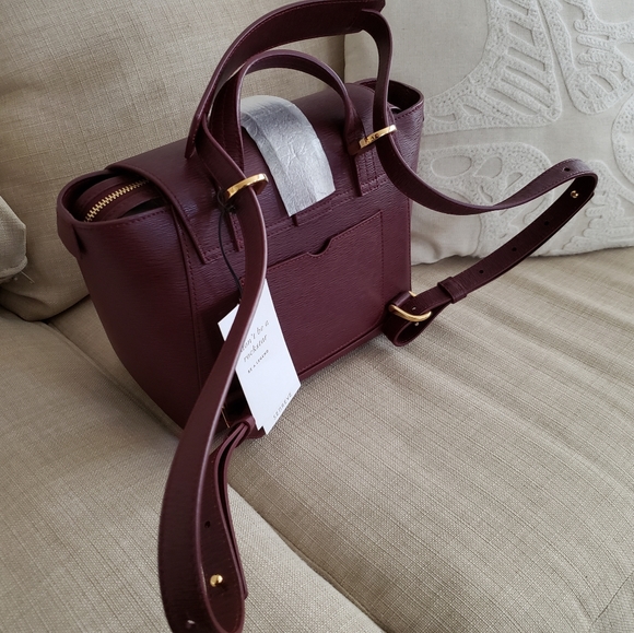 Senreve mini maestra mimosa bag Bordeaux gold hardware brand new with tag - Picture 2 of 13